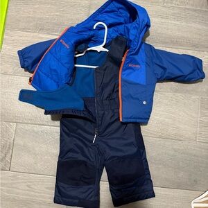 Columbia Two-Tone Blue Snowsuit Set